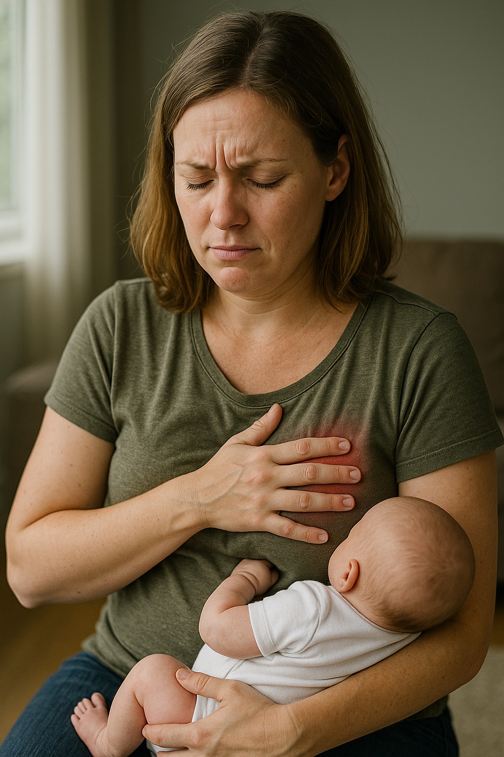 Breast pain associated with lactation